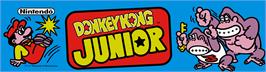 Arcade Cabinet Marquee for Donkey Kong Junior.