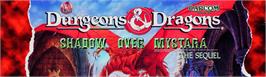 Arcade Cabinet Marquee for Dungeons & Dragons: Shadow over Mystara.