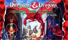 Arcade Cabinet Marquee for Dungeons & Dragons: Shadow over Mystara.