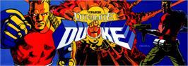 Arcade Cabinet Marquee for Dynamite Duke.