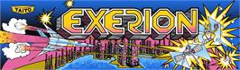 Arcade Cabinet Marquee for Exerion.