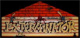 Arcade Cabinet Marquee for Exterminator.