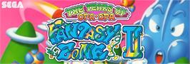 Arcade Cabinet Marquee for Fantasy Zone II - The Tears of Opa-Opa.