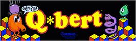 Arcade Cabinet Marquee for Faster, Harder, More Challenging Q*bert.