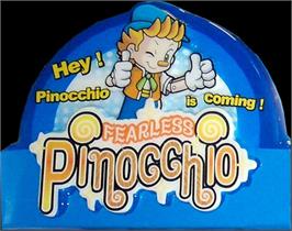 Arcade Cabinet Marquee for Fearless Pinocchio.