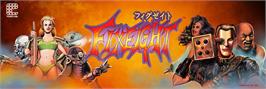Arcade Cabinet Marquee for FixEight - Jigoku no Eiyuu Densetsu.