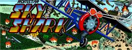 Arcade Cabinet Marquee for Flyin' Shark.