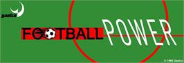 Arcade Cabinet Marquee for Football Power.