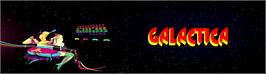 Arcade Cabinet Marquee for Galactica - Batalha Espacial.