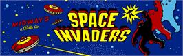 Arcade Cabinet Marquee for Galaxy Monsters.