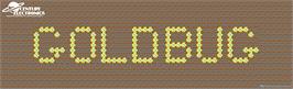 Arcade Cabinet Marquee for Gold Bug.