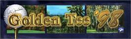 Arcade Cabinet Marquee for Golden Tee '98.