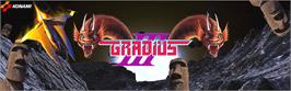 Arcade Cabinet Marquee for Gradius III.