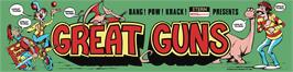 Arcade Cabinet Marquee for Great Guns.