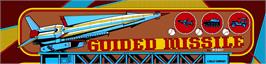 Arcade Cabinet Marquee for Guided Missile.