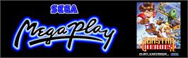 Arcade Cabinet Marquee for Gunstar Heroes.