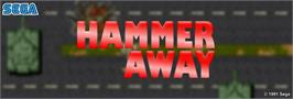 Arcade Cabinet Marquee for Hammer Away.