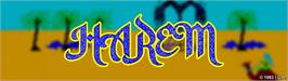Arcade Cabinet Marquee for Harem.