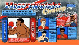 Arcade Cabinet Marquee for Heavyweight Champ.