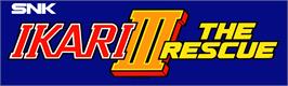 Arcade Cabinet Marquee for Ikari Three.