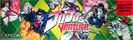 Arcade Cabinet Marquee for JoJo no Kimyouna Bouken.