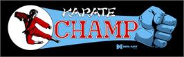 Arcade Cabinet Marquee for Karate Champ: Player Vs Player.