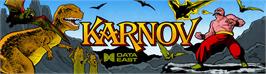 Arcade Cabinet Marquee for Karnov.