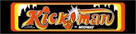 Arcade Cabinet Marquee for Kickman.