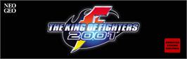 Arcade Cabinet Marquee for King of Fighters 2001, The.