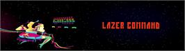 Arcade Cabinet Marquee for Lazer Command.