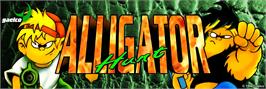 Arcade Cabinet Marquee for Lizard Hunt.