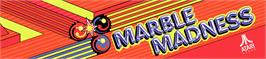 Arcade Cabinet Marquee for Marble Madness.