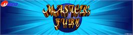 Arcade Cabinet Marquee for Master's Fury.