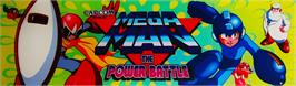 Arcade Cabinet Marquee for Mega Man - The Power Battle.