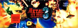 Arcade Cabinet Marquee for Metal Slug 3.