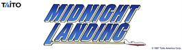 Arcade Cabinet Marquee for Midnight Landing.