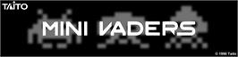 Arcade Cabinet Marquee for Mini Vaders.