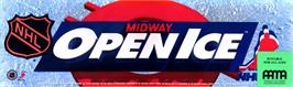 Arcade Cabinet Marquee for NHL Open Ice: 2 on 2 Challenge.