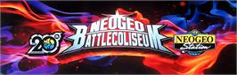 Arcade Cabinet Marquee for Neo-Geo Battle Coliseum.