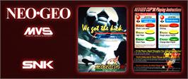 Arcade Cabinet Marquee for Neo-Geo Cup '98 - The Road to the Victory.