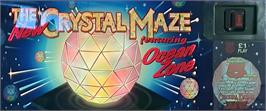 Arcade Cabinet Marquee for New Crystal Maze Featuring Ocean Zone, The.