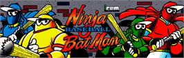 Arcade Cabinet Marquee for Ninja Baseball Bat Man.
