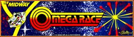 Arcade Cabinet Marquee for Omega Race.