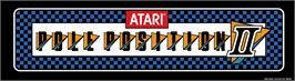 Arcade Cabinet Marquee for Pole Position II.