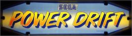 Arcade Cabinet Marquee for Power Drift.
