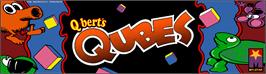 Arcade Cabinet Marquee for Q*bert's Qubes.