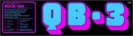 Arcade Cabinet Marquee for QB-3.