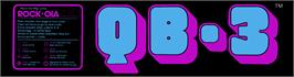 Arcade Cabinet Marquee for QB-3.