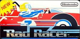 Arcade Cabinet Marquee for Rad Racer.