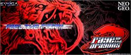 Arcade Cabinet Marquee for Rage of the Dragons.